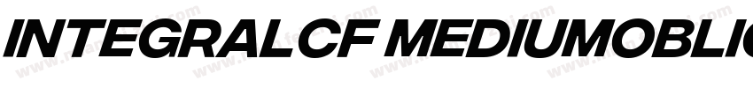 IntegralCF MediumOblique字体转换